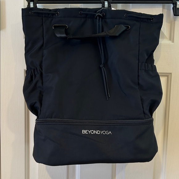 Beyond Yoga Handbags - Beyond Yoga Black Convertible Drawstring Backpack Tote